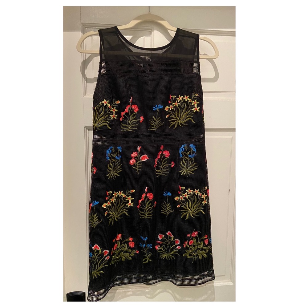 Aqua Embroidered Dress